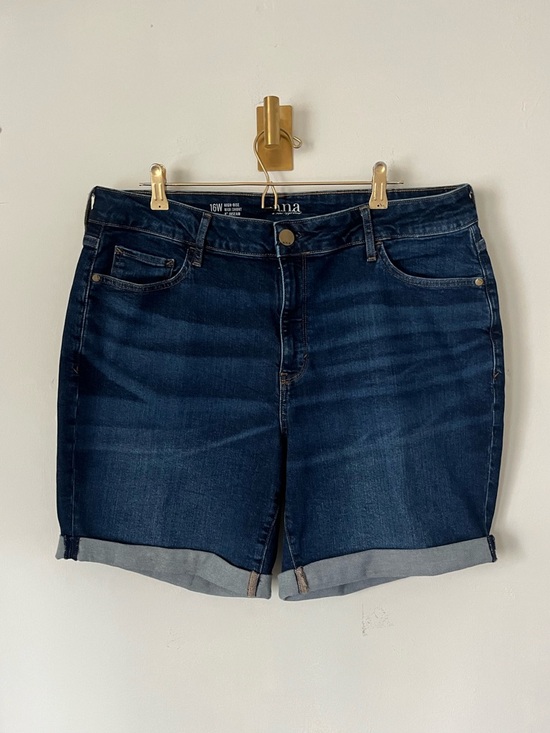 a.n.a Pants - a.n.a Dark Blue Denim summer Jean Shorts size 16W with STRECH